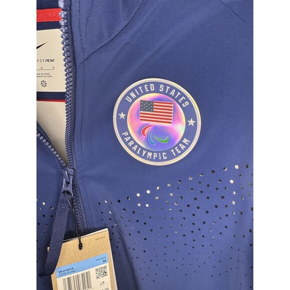 $400 Nike Women’s Medium Paris 2024 Team Issued USA Paralympic Podium Jacket - Picture 3 of 9